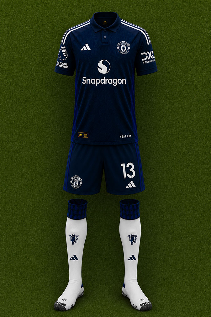 Manchester United shirt worn for game v Nottingham Forest played on Tuesday 1st April 2025 at City Ground, Nottingham stadium during the 2024-2025 season.