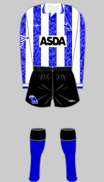 Sheffield Wednesday (Rumbelows) League Cup Final Kit 1991